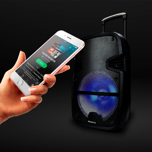 Parlante Karaoke Bluetooth Spb12b  Master G + Micrófono