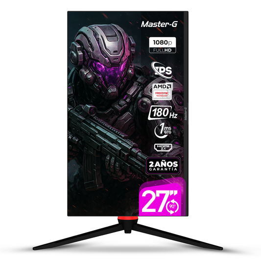 Monitor Gamer 27" FHD IPS Pivote 90 180Hz 1Ms MGMG2740