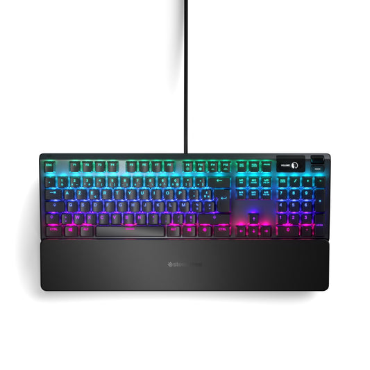 Teclado Gamer Mecánico SteelSeries Apex 5 RGB con OLED
