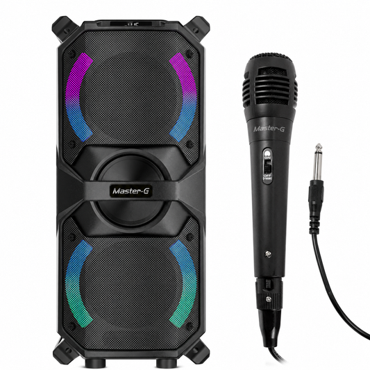 Parlante Bluetooth Karaoke Mini Luxor 4” X2 Micrófono