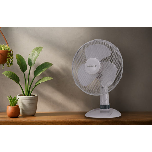Ventilador de Sobremesa 12" 40W MGTF12B Blanco Master-G