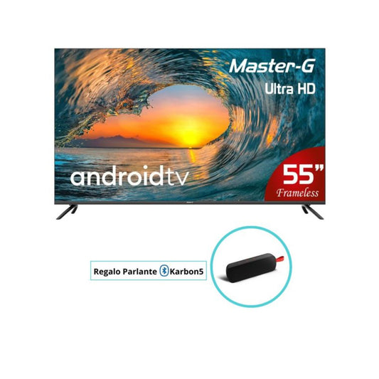 Smart TV Led 55" Android 4K Bluetooth + Regalo Karbon5