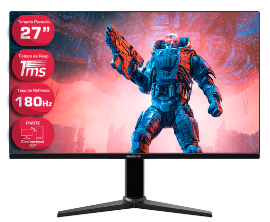 Monitor Gamer 27" Full HD Posición Vertical 180Hz 1Ms FF