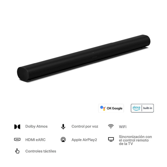 Soundbar Sonos Arc TV Wi-Fi Wireless Speaker Negro