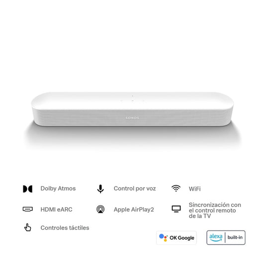 Soundbar Sonos Beam Gen 2 WiFi Blanco