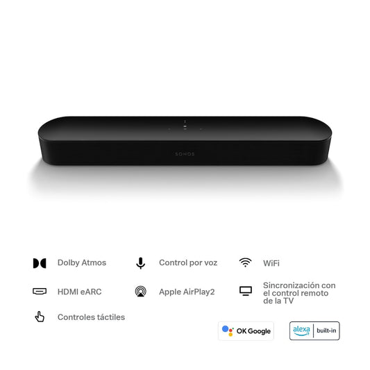 Soundbar Sonos Beam Gen 2 WiFi Negro