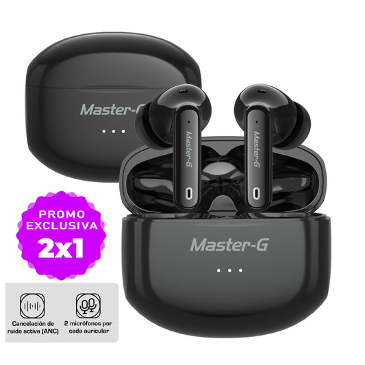 Pack Audífonos Bluetooth In Ear TWS ANC BUDS20 X2