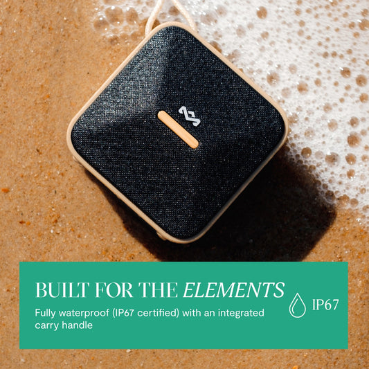 Parlante Bluetooth 5.3 Waterproof Rise Up Negro Marley