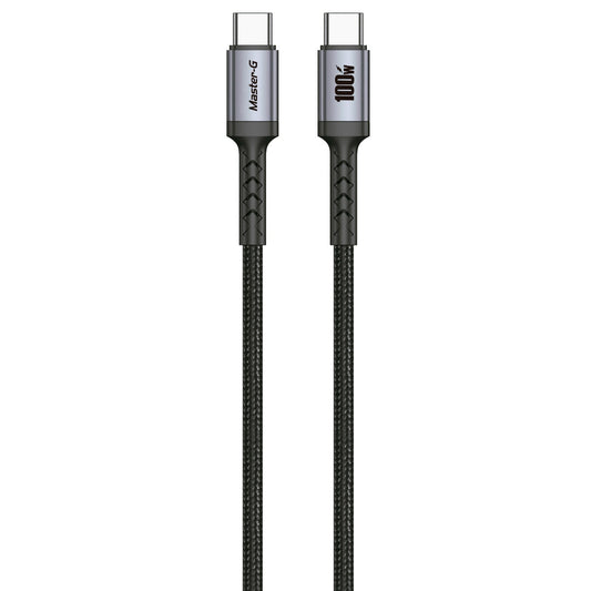 Cable De Carga Rápida Usb-C a C Antinudos 100W Master-G