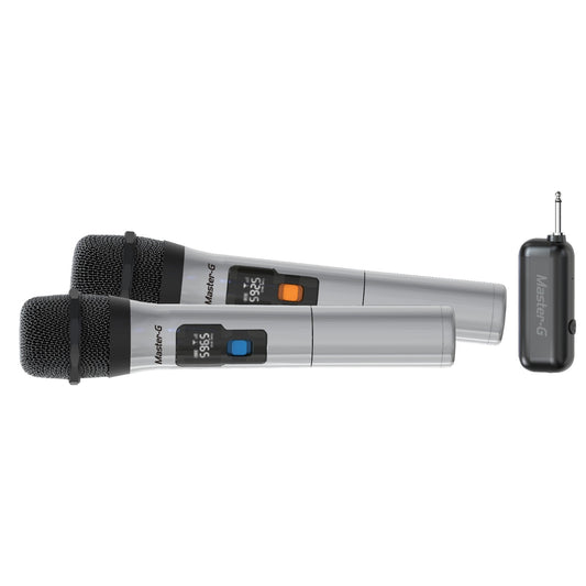 Par de Micrófonos inalámbricos con Receptor UHF Master-G