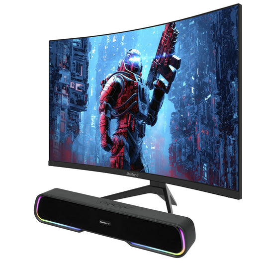 Pack Monitor Gamer Curvo Led  27" FHD 165Hz 1Ms + BT